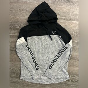 Victoria's Secret Black and Gray Hoodie